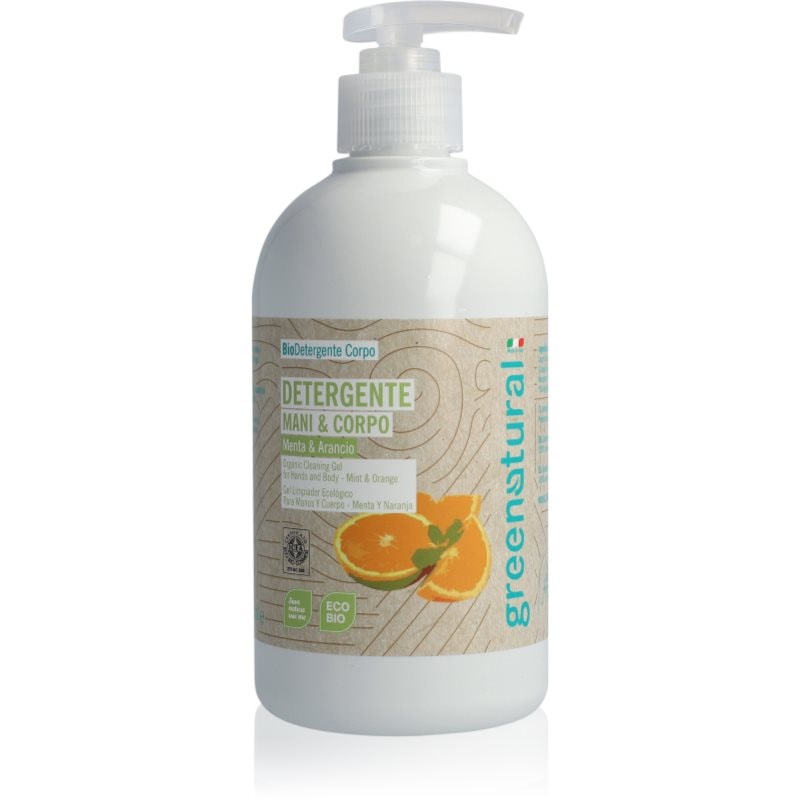 Greenatural Greenatural Liquid Soap течен сапун за ръце и тяло Mint and Orange - Унисекс парфюм 500мл - Сравни цени от 1 магазин с безплатна доставка