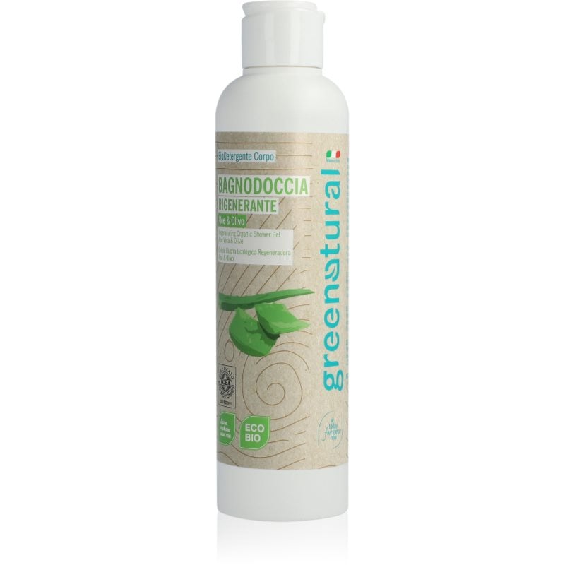 Greenatural Body Wash Aloe Vera & Olive регенериращ душ гел