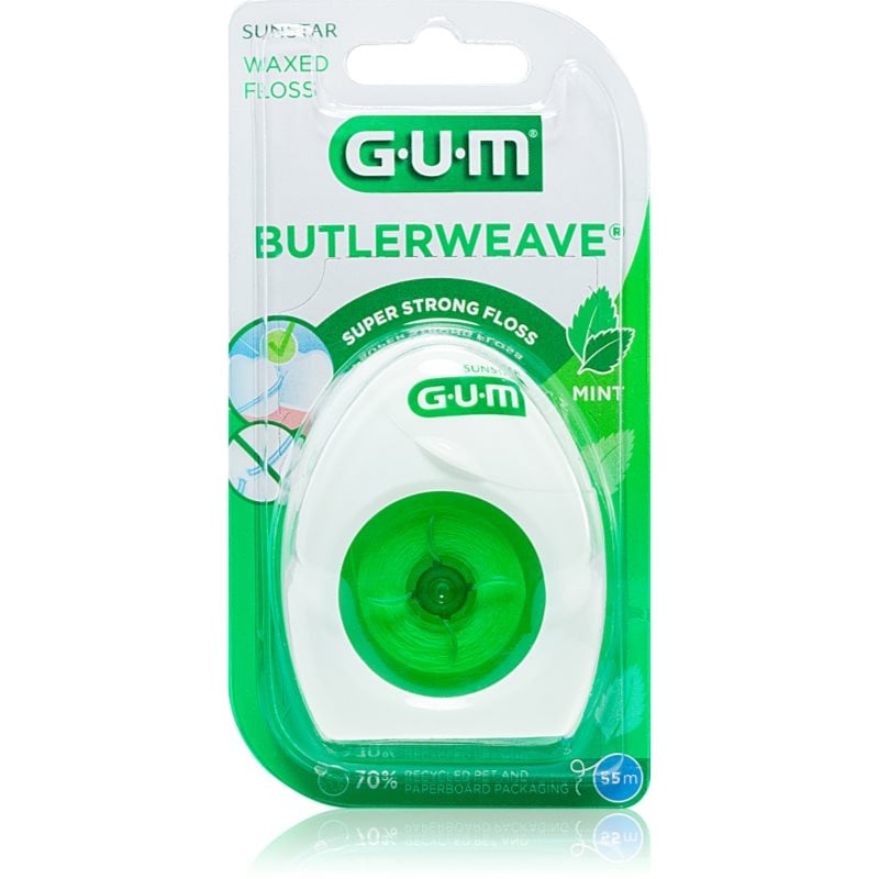 G.U.M Butlerweave восъчен конец за зъби с вкус на мента 55 м