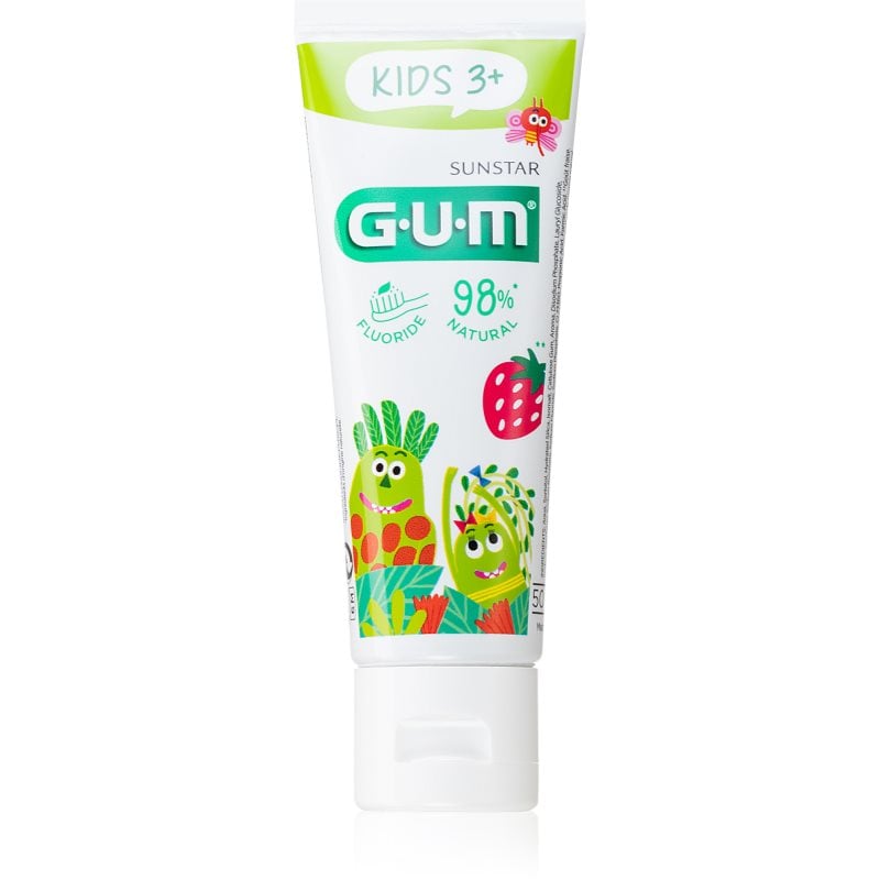 G.U.M Kids гел за зъби за деца с аромат на ягода