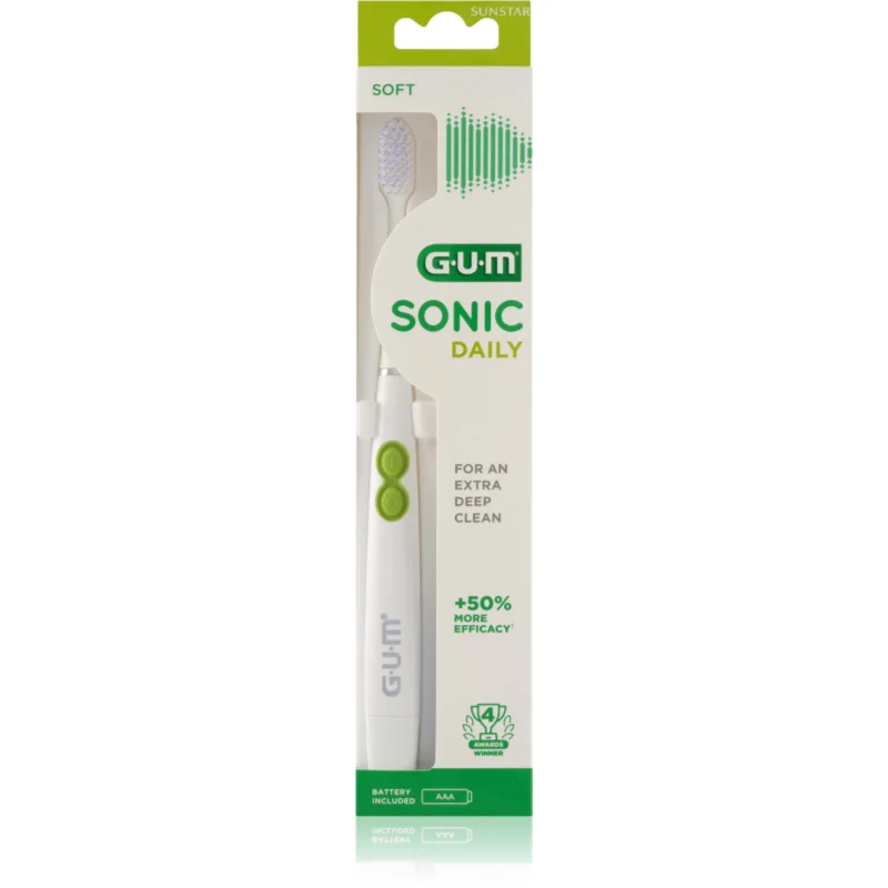 G.U.M Sonic Daily четка за зъби White - Електроуред - Сравни цени от 1 магазин с безплатна доставка