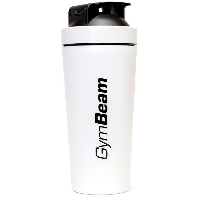 GymBeam Shaker Steel спортен шейкър боя White