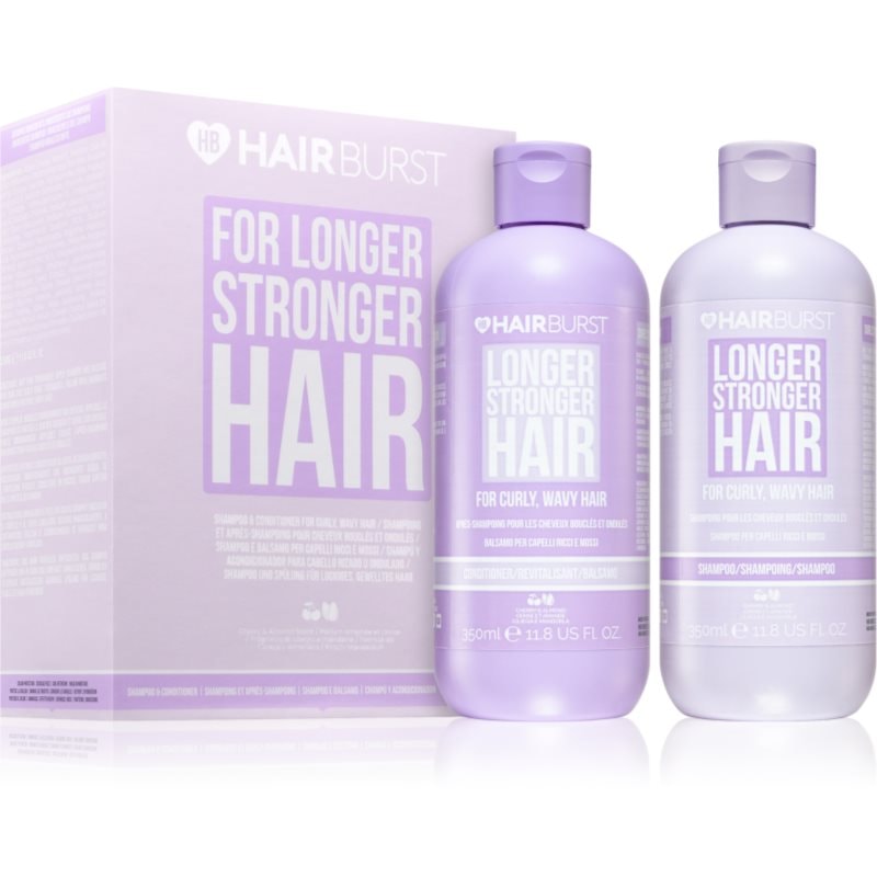Hairburst Longer Stronger Hair Curly, Wavy Hair Set подаръчен комплект за къдрава коса - Комплект - Сравни цени от 1 магазин с безплатна доставка