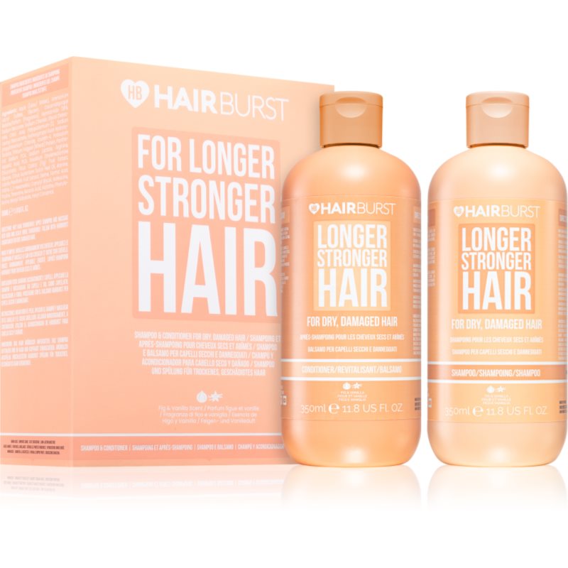 Hairburst Longer Stronger Hair Dry, Damaged Hair Set подаръчен комплект за суха и увредена коса - Комплект - Сравни цени от 1 магазин с безплатна доставка