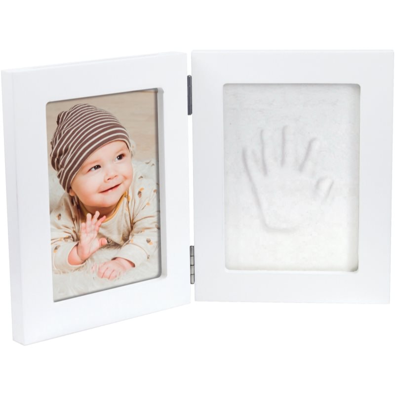 Happy Hands Double Frame Small комплект за отпечатъци на бебето White 10 cm x 15 cm + 13 cm x 17 cm - За деца - Сравни цени от 1 магазин с безплатна доставка