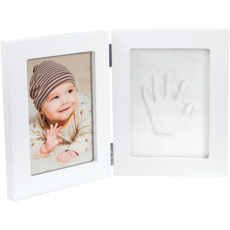 Happy Hands Double Frame Small комплект за отпечатъци на бебето White 10 cm x 15 cm + 13 cm x 17 cm - За деца - Сравни цени от 1 магазин с безплатна доставка
