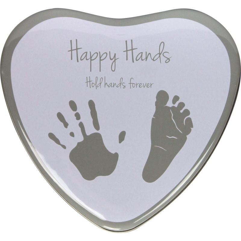 Happy Hands 2D Heart Silver/White комплект за отпечатъци на бебето 3 x 15 x 16,5 cm - За деца - Сравни цени от 1 магазин с безплатна доставка