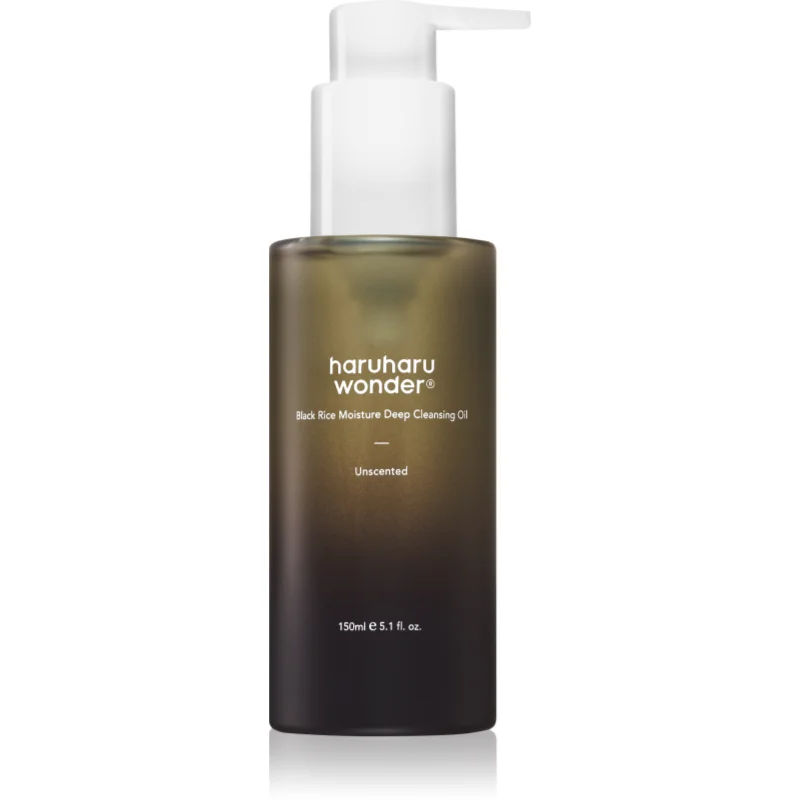 Haruharu Wonder Black Rice Moisture почистващо и премахващо грима масло за чувствителна и нетолерантна кожа