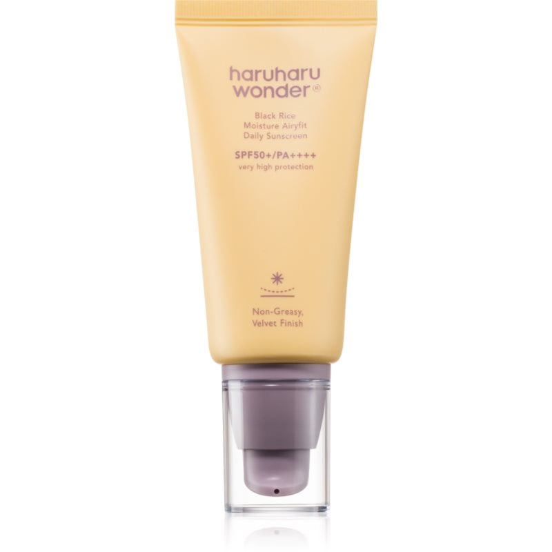 Haruharu Wonder Black Rice Moisture лек защитен флуид SPF 50+ без парфюм