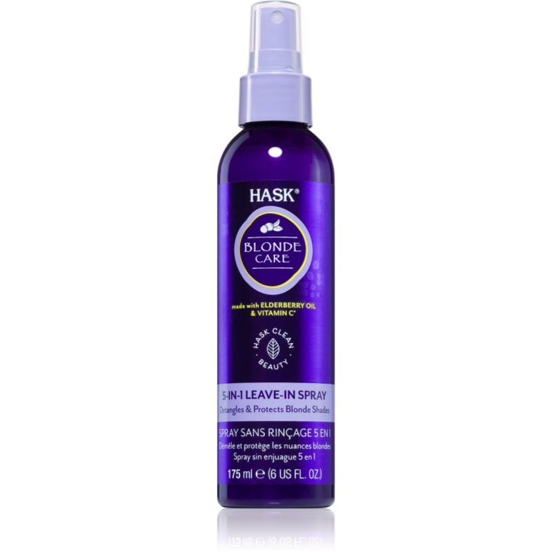 HASK Blonde Care 5-in-1 Leave-In Spray спрей без отмиване за руса коса