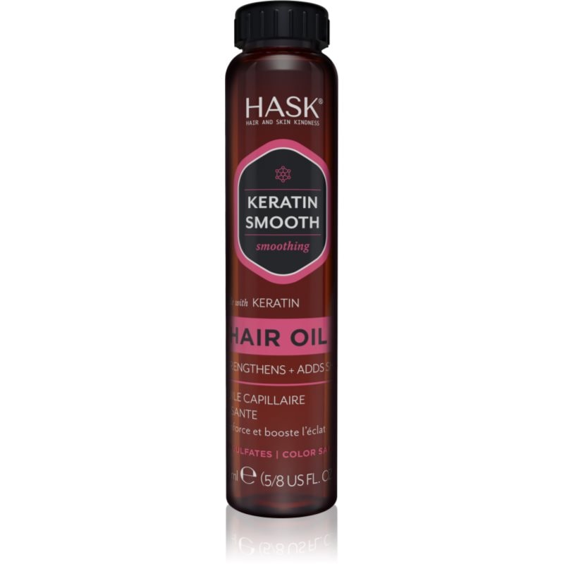 HASK Keratin Protein Smoothing Shine Oil подхранващо масло за коса за изглаждане на косата - Грижа за коса - Сравни цени от 1 магазин с безплатна доставка