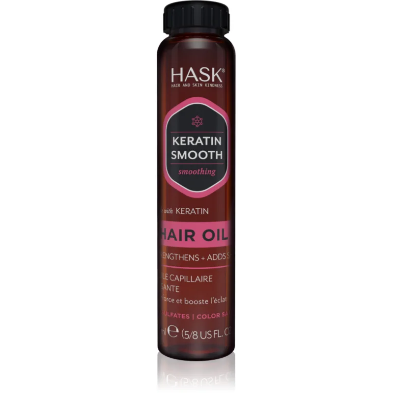 HASK Keratin Protein Smoothing Shine Oil подхранващо масло за коса за изглаждане на косата - Грижа за коса - Сравни цени от 1 магазин с безплатна доставка
