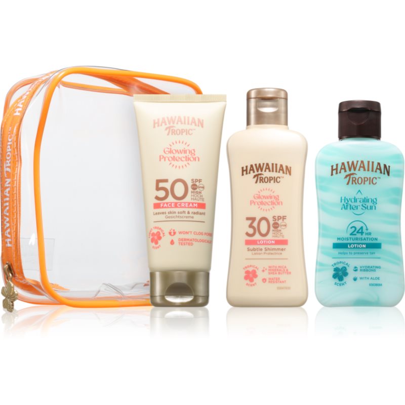 Hawaiian Tropic Glowing Protection Trio комплект за пътуване за тен - Комплект - Сравни цени от 1 магазин с безплатна доставка