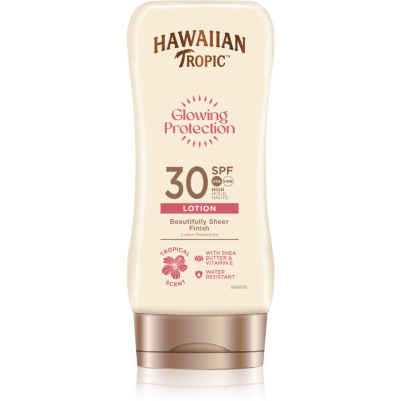 Hawaiian Tropic Glowing Protection Beautifully Sheer Finish мляко за загар SPF 30 - Грижа за тяло - Сравни цени от 1 магазин с безплатна доставка