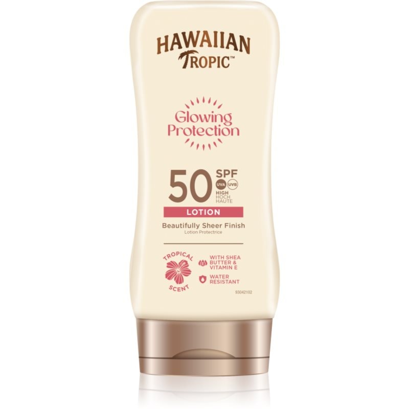 Hawaiian Tropic Glowing Protection Lotion крем за тен SPF 50+ - Грижа за тяло - Сравни цени от 1 магазин с безплатна доставка