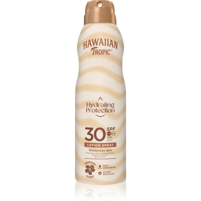 Hawaiian Tropic Hawaiian Tropic Hydrating Protection Lotion Spray слънцезащитен спрей SPF 30 - Унисекс парфюм 177мл - Сравни цени от 1 магазин с безплатна доставка
