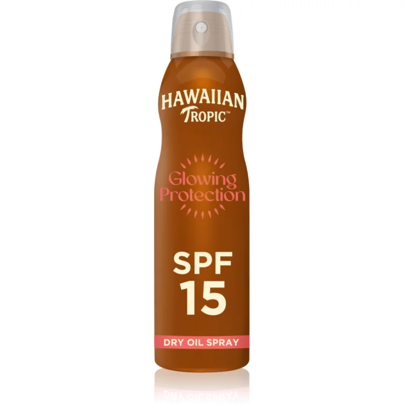 Hawaiian Tropic Glowing Protection Dry Oil Spray слънцезащитен спрей SPF 15
