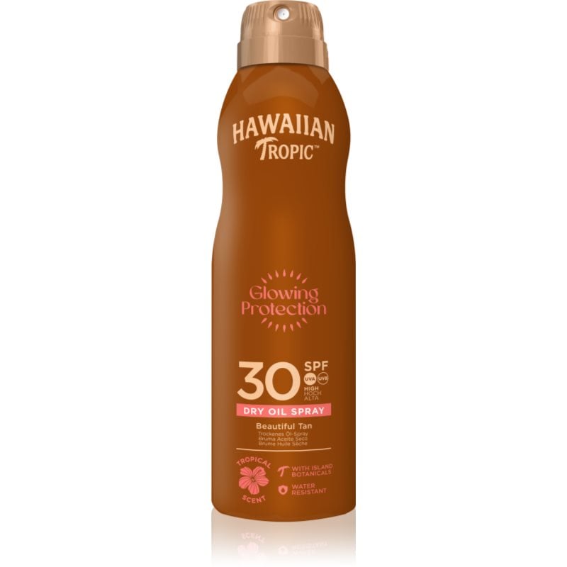 Hawaiian Tropic Glowing Protection Dry Oil Spray сухо масло за слънчеви бани в спрей SPF 30