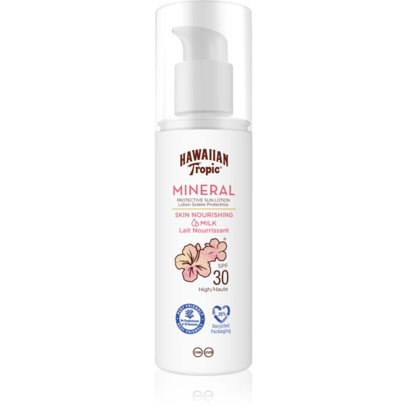 Hawaiian Tropic Mineral Sun Milk защитно мляко за загар SPF 30 - Грижа за тяло - Сравни цени от 1 магазин с безплатна доставка