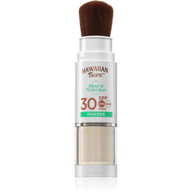 Hawaiian Tropic Hawaiian Tropic Mineral Protection Powder Brush слънцезащитна водоустойчива пудра SPF 30 - Унисекс парфюм 25мл - Сравни цени от 1 магазин с безплатна доставка