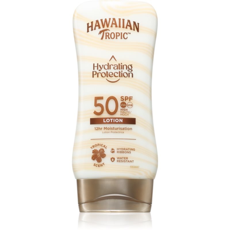Hawaiian Tropic Hydrating Protection Lotion слънцезащитен крем за тяло SPF 50 - Грижа за тяло - Сравни цени от 1 магазин с безплатна доставка