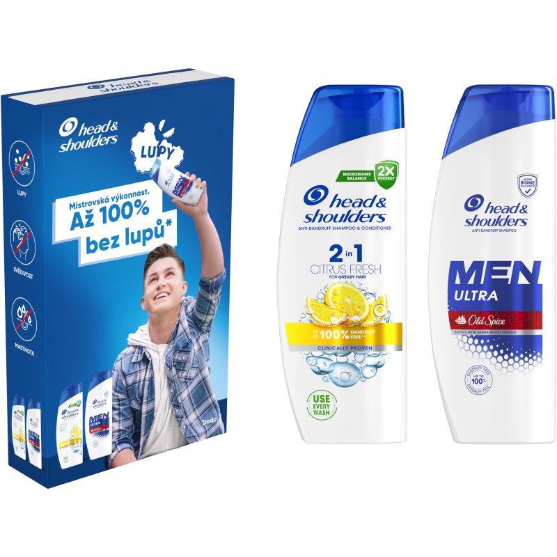 Head & Shoulders Head & Shoulders Citrus Fresh + Ultra Old Spice подаръчен комплект за мъже - Мъжки парфюм - Сравни цени от 1 магазин с безплатна доставка