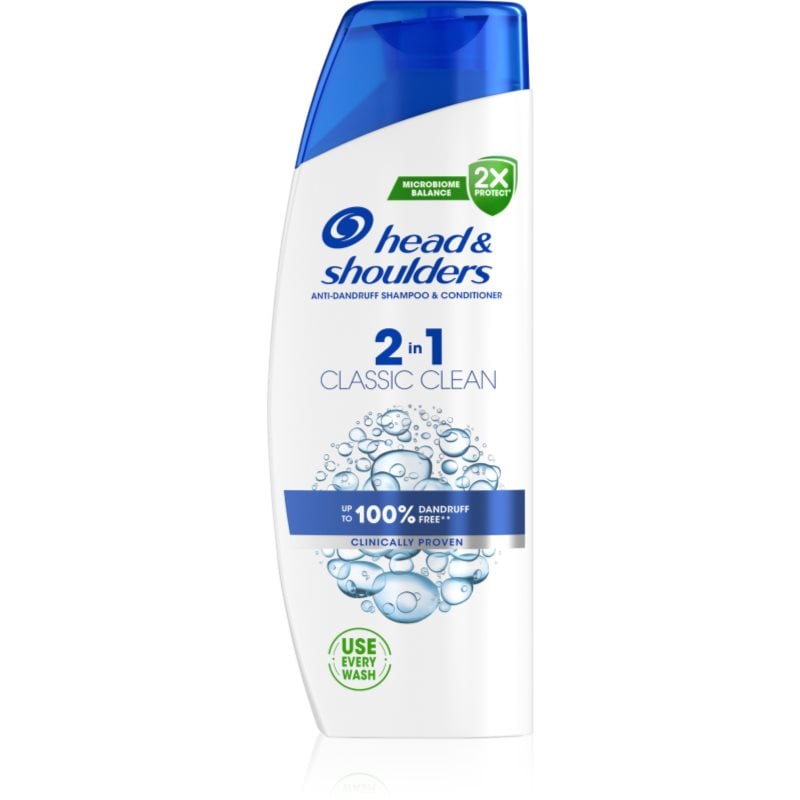 Head & Shoulders Classic Clean 2in1 шампоан против пърхот 2 в 1