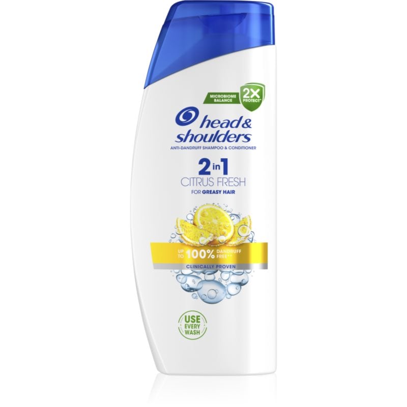 Head & Shoulders Citrus Fresh 2v1 шампоан против пърхот за мазна коса