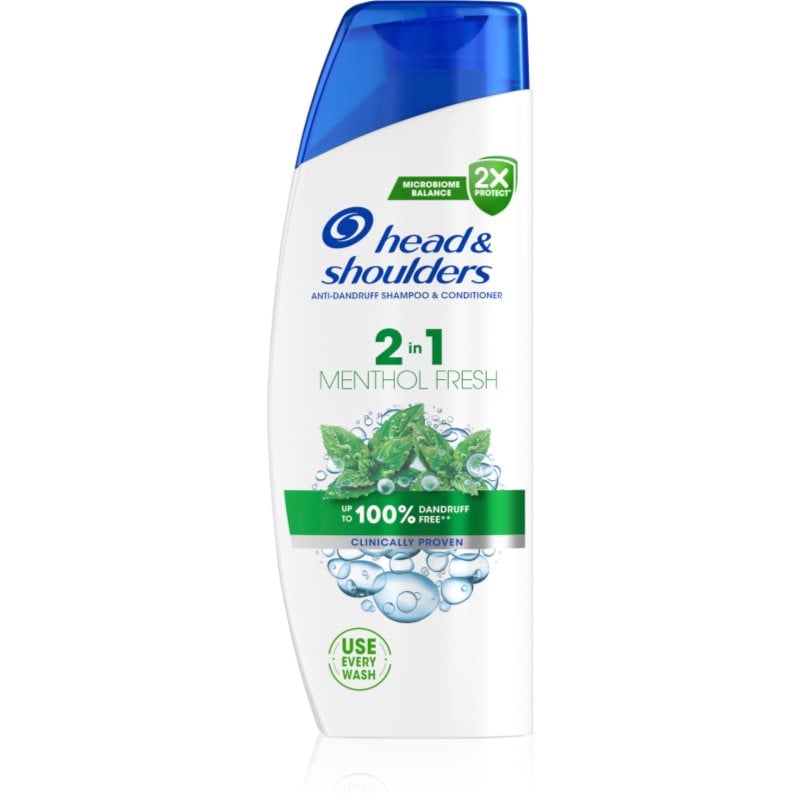 Head & Shoulders Menthol Fresh 2in1 шампоан и балсам 2 в1 против пърхот