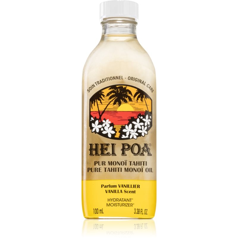 Hei Poa Hei Poa Pure Tahiti Monoï Oil Vanilla мултифункционално масло за тяло и коса - Унисекс парфюм 100мл - Сравни цени от 1 магазин с безплатна доставка