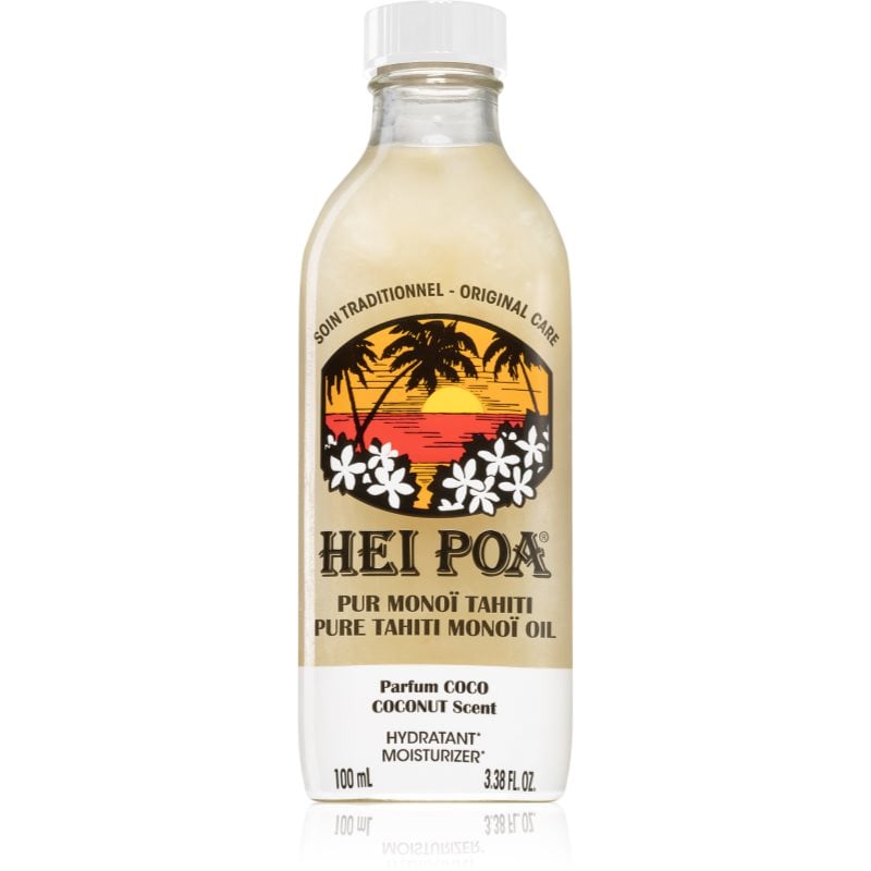 Hei Poa Pure Tahiti Monoï Oil Coconut мултифункционално масло за тяло и коса
