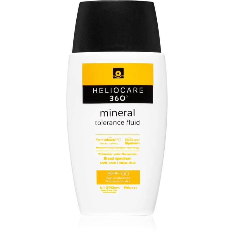 Heliocare 360° Mineral Tolerance Fluid минерален защитен флуид за лице SPF 50