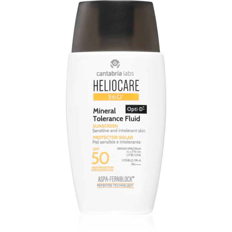 Heliocare 360° Mineral Tolerance Fluid минерален защитен флуид за лице SPF 50