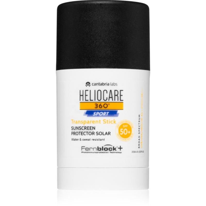 Heliocare 360° Sport Transparent Stick слънцезащитен крем в стик SPF 50+ - Грижа за тяло - Сравни цени от 1 магазин с безплатна доставка