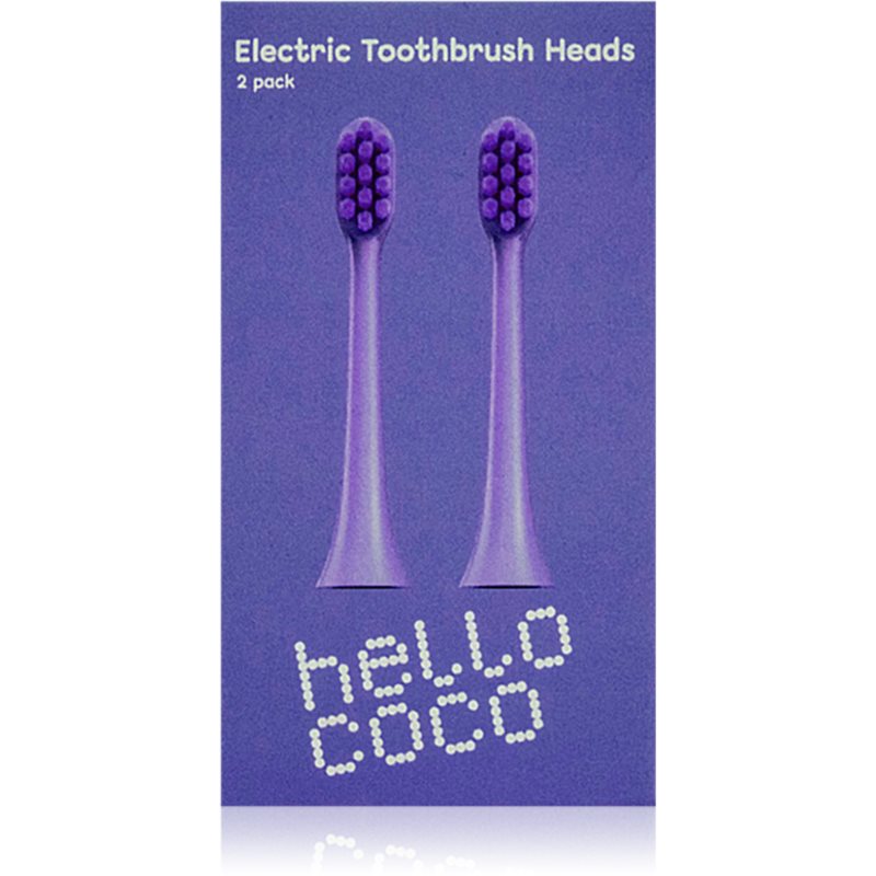 Hello Coco Hello Coco Electric Toothbrush Heads Purple резервни глави за четка за зъби - Унисекс парфюм 2мл - Сравни цени от 1 магазин с безплатна доставка