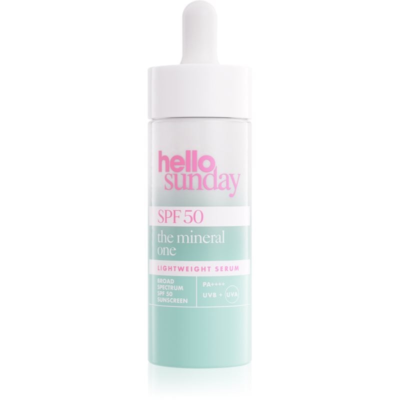 hello sunday the mineral one lightweight serum drops лек серум SPF 50