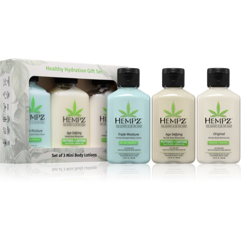 HEMPZ Healthy Hydration подаръчен комплект за тяло - Комплект - Сравни цени от 1 магазин с безплатна доставка