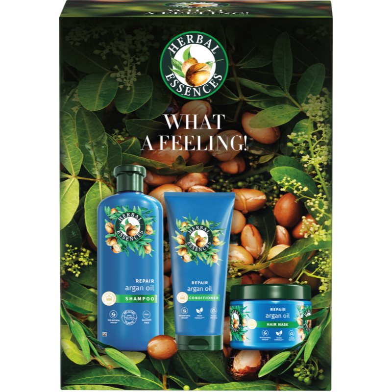 Herbal Essences Argan Oil Repair Gift Set подаръчен комплект за увредена коса - Комплект - Сравни цени от 1 магазин с безплатна доставка