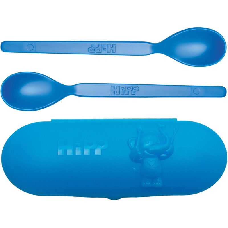 Hipp Spoons Set сет за хранене на път Blue