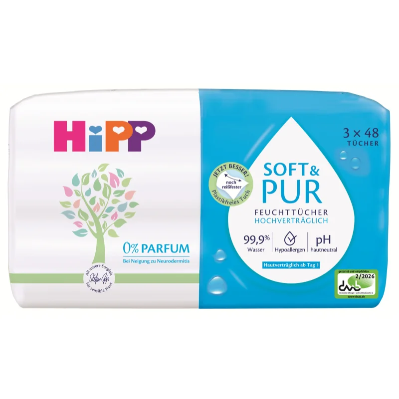 Hipp Soft & Pur мокри почистващи кърпички за деца от раждането им - За деца - Сравни цени от 1 магазин с безплатна доставка