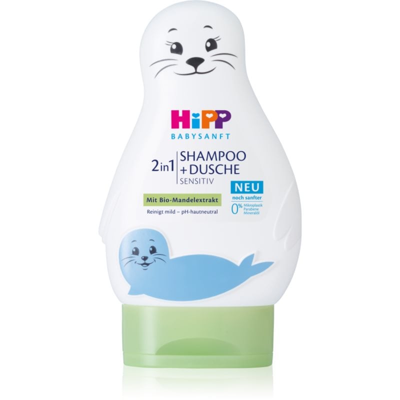 Hipp Babysanft Sensitive детски шампоан за тяло и коса Seal