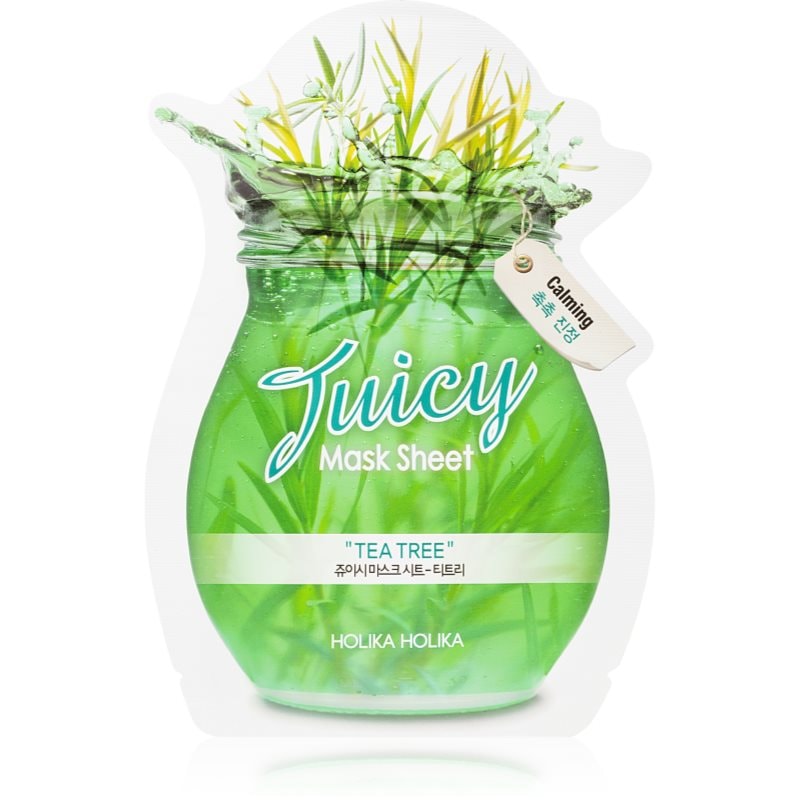 Holika Holika Juicy Mask Sheet Tea Tree платнена маска против несъвършенствата на акнозна кожа - Грижа за лице - Сравни цени от 1 магазин с безплатна доставка