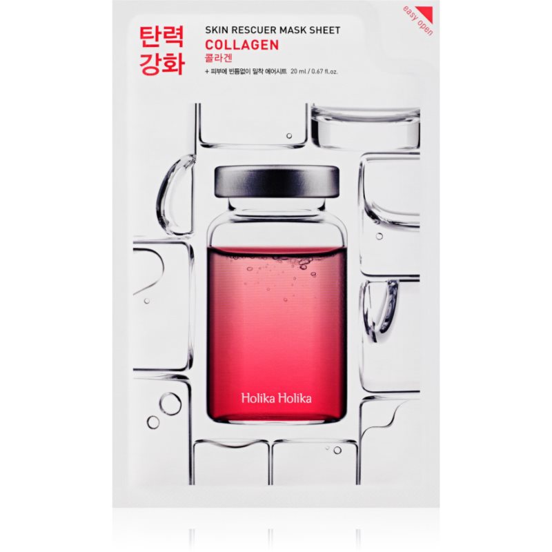 Holika Holika Skin Rescuer Collagen платнена маска със стягащ ефект с колаген - Грижа за лице - Сравни цени от 1 магазин с безплатна доставка