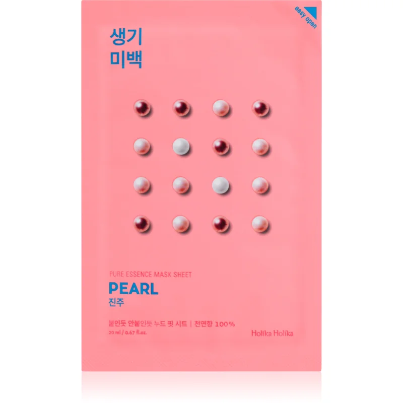 Holika Holika Pure Essence Pearl платнена маска с озаряващ ефект - Грижа за лице - Сравни цени от 1 магазин с безплатна доставка