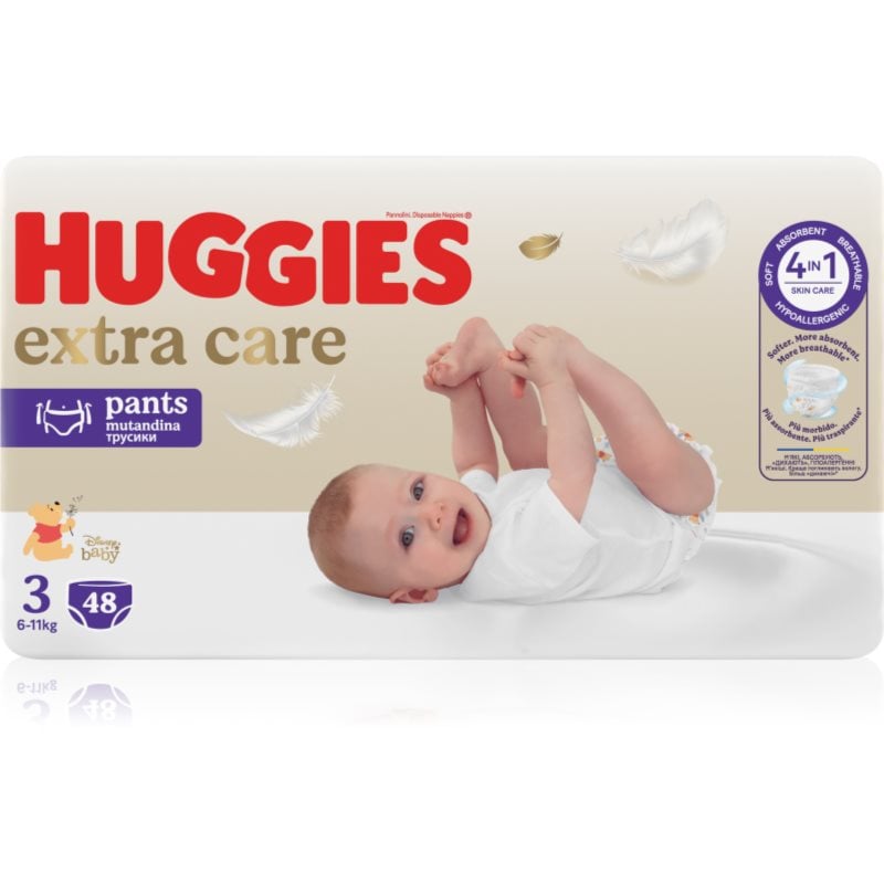 Huggies Extra Care Pants Size 3 еднократни пелени гащички 6 - 11 kg
