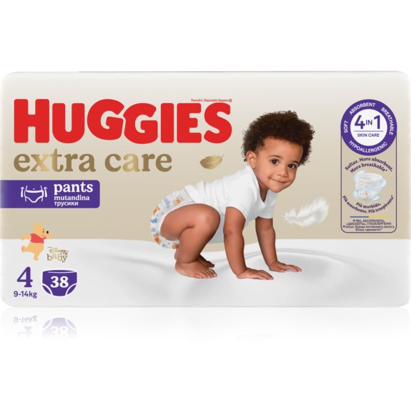 Huggies Extra Care Pants Size 4 еднократни пелени гащички 9 - 14 kg