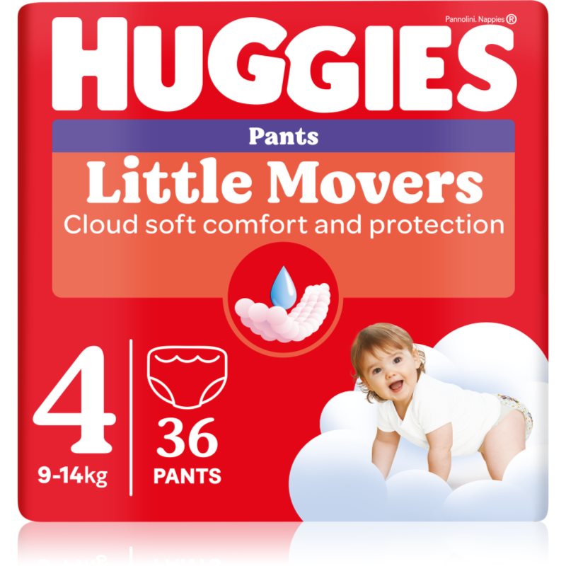 Huggies Little Movers Pants еднократни пелени гащички 9-14 kg - За деца - Сравни цени от 1 магазин с безплатна доставка