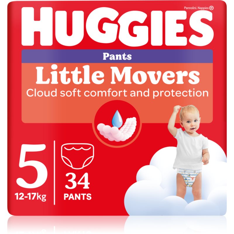 Huggies Little Movers Pants еднократни пелени гащички 12-17 kg - За деца - Сравни цени от 1 магазин с безплатна доставка