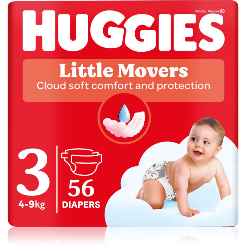 Huggies Little Movers Ultra Comfort еднократни пелени Jumbo 4 - 9 kg 56 кг - За деца - Сравни цени от 1 магазин с безплатна доставка