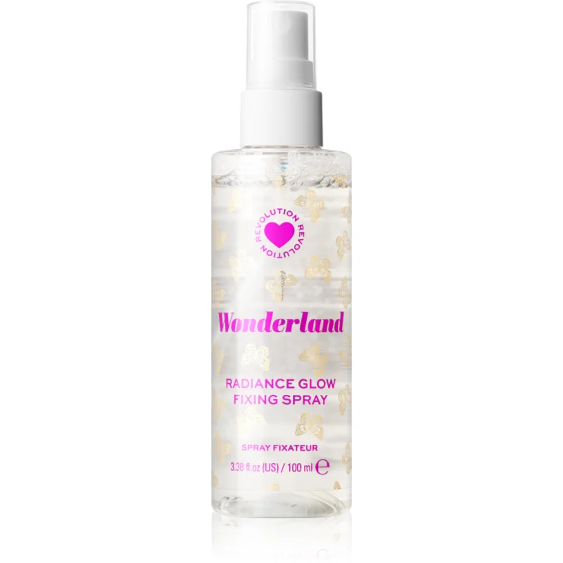 I Heart Revolution Butterfly озаряващ фиксиращ спрей с блясък с аромат Sweet and Floral
